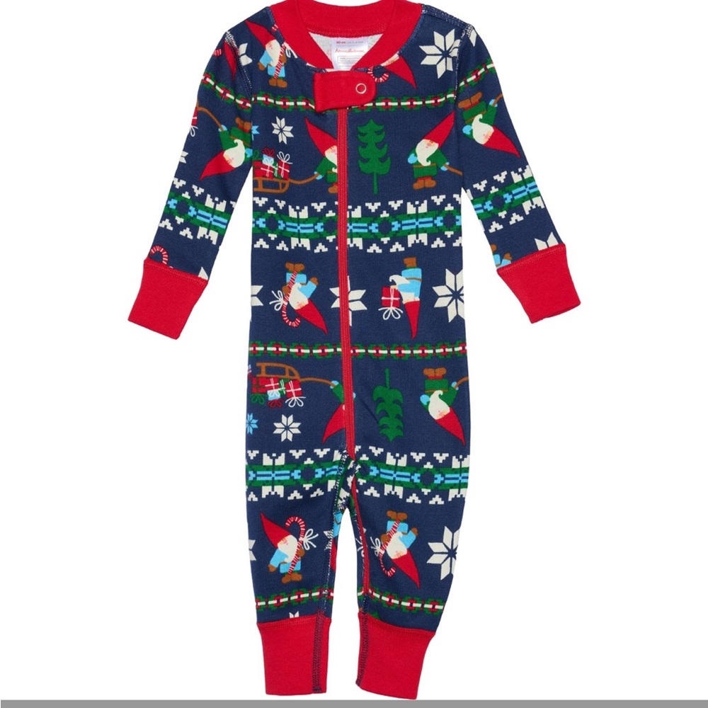 Hanna Andersson Infant Gnome Sweet Gnome Holiday Pajamas